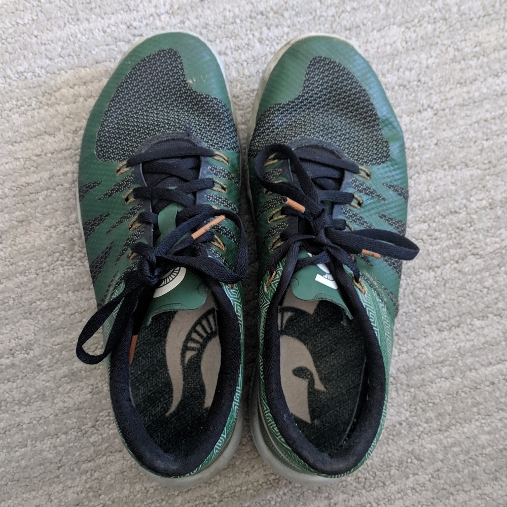 Michigan State Nike Free Trainers